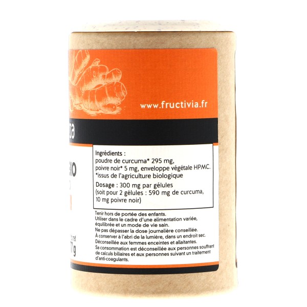 Curcuma et poivre Bio* 180 gélules