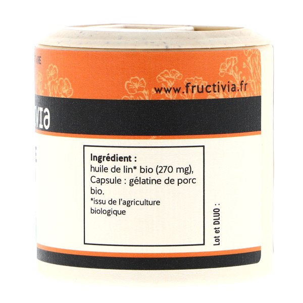 Huile de lin bio - 60 capsules